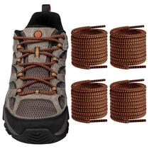 Cadarços Endoto para botas de caminhada Merrell Moab, marrons e laranja