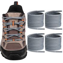 Cadarços Endoto para botas de caminhada Merrell Moab, redondas, cinza e azul