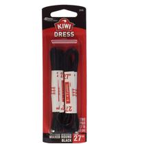 Cadarços KIWI, cadarços redondos encerados, pretos, 68 cm, conjunto de 2