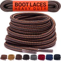 Cadarços Miscly Redondos Resistente 137 cm Preto/Marrom Cadarços Miscly Redondos Resistente 137 cm Preto/Marrom