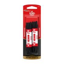 Cadarços para sapatos Kiwi 66116 30 cm, preto, clássico, redondo, fibra sintética