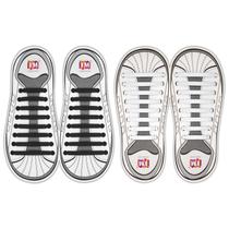 Cadarços sem gravata INMAKER, cadarços elásticos, pacote com 2