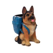 Caddy YUERVIEW Suporte de Caneta em Forma de Cachorro de Resina Pastor Alemão Caddy YUERVIEW Suporte de Caneta em Forma de Cachorro de Resina Pastor Alemão