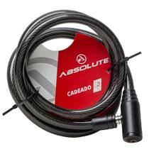Cadeado 1.5mx12mm Espiral Com Chave Fume - Absolute