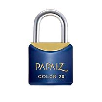 Cadeado 20mm Color Line Azul Latão Papaiz
