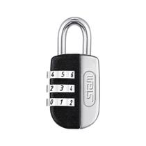 Cadeado 20mm com Segredo Preto Fosco Stam