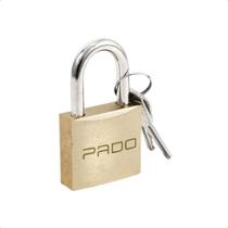 Cadeado 20Mm Latonado C/ Chave Pado Cadeado 20Mm Latonado C/ Chave Pado
