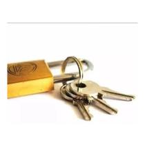 Cadeado 25mm com 3 Chaves Tri-angle Dourado Cadeado 25mm com 3 Chaves Tri-angle Dourado