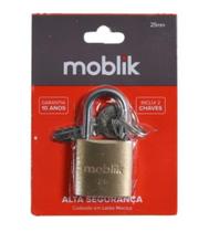 Cadeado 25MM Moblik Dourado com 2 Chaves Cadeado 25MM Moblik Dourado com 2 Chaves