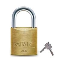 Cadeado 30mm Papaiz Cr30 KA1 Alta Segurança Em Aço Resistente Com Chaves Ideal Para Portão Porta Armário Mala E Uso Externo Cadeado 30mm Papaiz Cr30 KA1 Alta Segurança Em Aço Resistente Com Chaves Ideal Para Portão Porta Armário Mala E Uso Externo