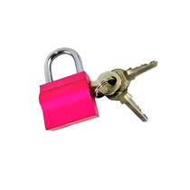 Cadeado 30mm Rosa 3 Chaves Simples Shenling Padloc