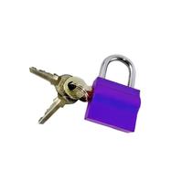 Cadeado 30mm Roxo 3 Chaves Simples Shenling Padloc Cadeado 30mm Roxo 3 Chaves Simples Shenling Padloc