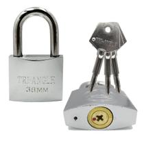 Cadeado 38mm Chave tetra Original Forte Resistente Robusto Prevenção Antifurto