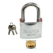 Cadeado 38mm Mega Resistente Chave Atomica Fechadura Anti-broca Com 3 Chaves