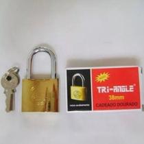 Cadeado 38mm Tri Angle Latão - Caixa com 6 unidades - Triangle