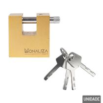 Cadeado 40mm com 4 Chaves Alta Segurança Latão - Tudo em Caixa Cadeado 40mm com 4 Chaves Alta Segurança Latão - Tudo em Caixa