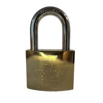 Cadeado 50mm Grande Reforçado para portão dourado 3 chaves