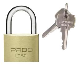 Cadeado 50Mm Latonado C/ Chave Pado Cadeado 50Mm Latonado C/ Chave Pado
