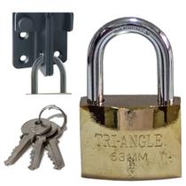 Cadeado 63mm Triangle Proteção Antifurto Para Portão Garagem Armazem Deposito