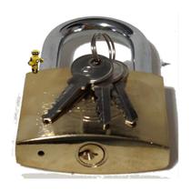 Cadeado 75mm 3 chaves proteção reforçado resistente prevenção antifurto