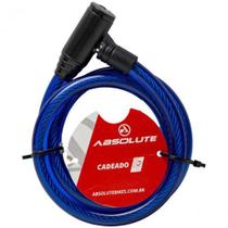 Cadeado Absolute 1.0Mx12Mm Espiral Com Chave-Azul Cadeado Absolute 1.0Mx12Mm Espiral Com Chave-Azul