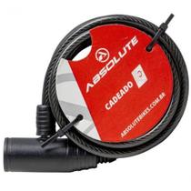 Cadeado Absolute 1,0m X 12mm Espiral Com Chave Preto