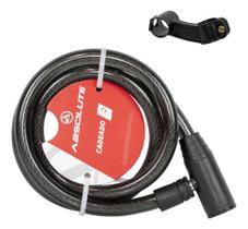 Cadeado Absolute 1,0mx12mm Espiral Chave Bike/moto
