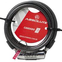 Cadeado Absolute 1,0mX6mm Espiral com Segredo Cadeado Absolute 1,0mX6mm Espiral com Segredo