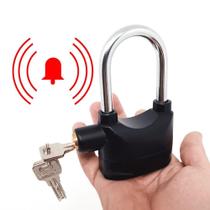 Cadeado Alarme Sensor Sonoro Antifurto Bike Moto Portões
