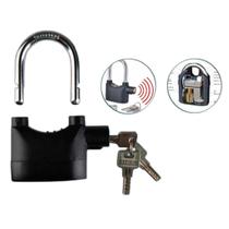Cadeado Alarme Sonoro Anti-Furto 110Db Bike Portão Aço
