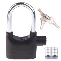 Cadeado Alarme Sonoro Anti-Furto Bike Portão Resistente Aço Cadeado Alarme Sonoro Anti-Furto Bike Portão Resistente Aço