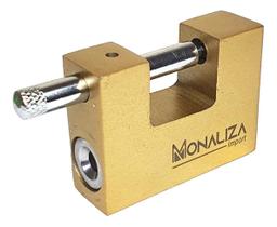 Cadeado Alta Segurança Latão 60mm Inviolável C/ 4 Chaves Dou Cadeado Alta Segurança Latão 60mm Inviolável C/ 4 Chaves Dou