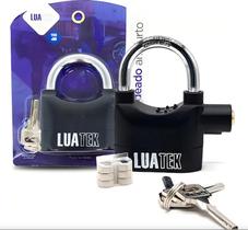 Cadeado Anti-furto Alarme Chave Tetra Moto/bicicleta/portões Cor Preto Cadeado Anti-furto Alarme Chave Tetra Moto/bicicleta/portões Cor Preto