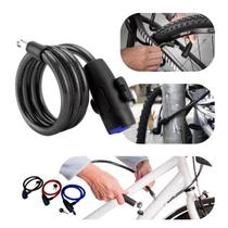 Cadeado Anti Furto Bicicleta Bike Moto Portão Corrente Reforçado Em Aço 12 MM Trava De Prender 80 cm Com 2 Chaves
