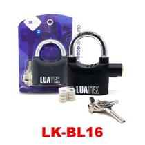 Cadeado Antifurto com Alarme PretoER Luatek LK-BL16