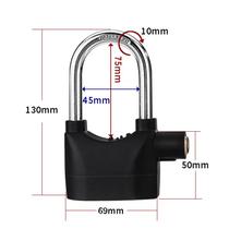 Cadeado antifurto para motocicleta com alarme sonoro Cadeado antifurto para motocicleta com alarme sonoro