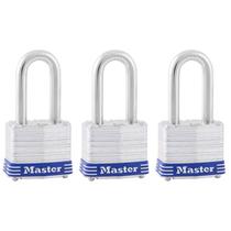 Cadeado ao ar livre Master Lock 3TRILF com chave, 3 pacotes com chave de teclas