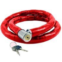 Cadeado Articulado Reforçado 95cm Com Chave Tetra Segurança Profissional Para Moto, Bike E Portão