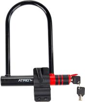 Cadeado atrio para bicicleta com chave u lock 240*180mm bi083