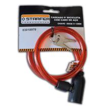 Cadeado bicicleta com cabo de aço chave 60CM x 12MM 03018970