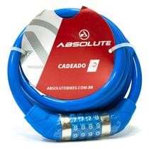 Cadeado Bike Absolute 1,85MX12MM Espiral Chave Azul Cadeado Bike Absolute 1,85MX12MM Espiral Chave Azul