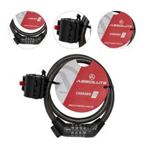 Cadeado Bike Absolute 80cmx12mm Espiral Com Segredo
