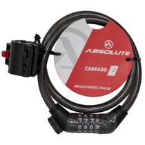 Cadeado Bike Absolute 80CMX12MM Espiral Segredo Preto Cadeado Bike Absolute 80CMX12MM Espiral Segredo Preto
