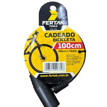 Cadeado Bike Chave 100cm x 12mm - Fertak Cadeado Bike Chave 100cm x 12mm - Fertak