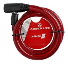 Cadeado Bike Moto Estepe Absolute 1,0Mx6Mm - Com Chave Cadeado Bike Moto Estepe Absolute 1,0Mx6Mm - Com Chave