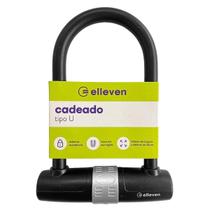 Cadeado Bike U Lock Trava Chave Tranca Bicicleta Moto Portão Segurança Elleven - Full