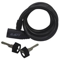 Cadeado Cabo Aço 1,2mx12mm Concept Basic Chave Preto