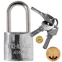 Cadeado Chave Atomica 45MM Fechadura Ati-mixa Para Armario Vitrine Corrente