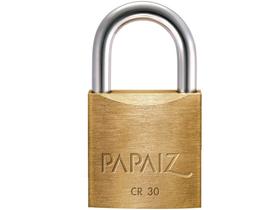 Cadeado Chave Papaiz Clássica Standard CR30 - 30mm Amarelo e Cromado Cadeado Chave Papaiz Clássica Standard CR30 - 30mm Amarelo e Cromado