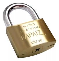 Cadeado Chave Tetra Papaiz 101600CX 60mm CRT60 Latão Maciço Haste Aço Segurança robusto resistente portão corrente moto Cadeado Chave Tetra Papaiz 101600CX 60mm CRT60 Latão Maciço Haste Aço Segurança robusto resistente portão corrente moto
